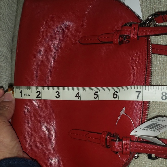 Coach Peyton Leather Mini Handbag New Red 🥳 + Free gft - Picture 14 of 15